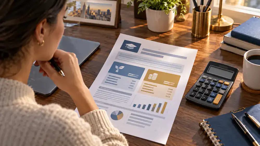 Student loan statement separating principal and accrued interest