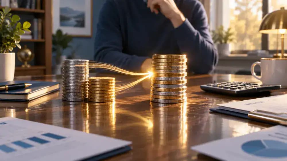 Diagram showing accrued interest moving into principal