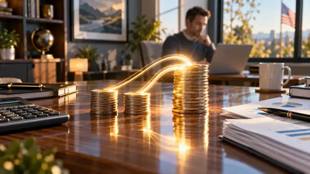 Simple visual example of a loan balance increasing after capitalization