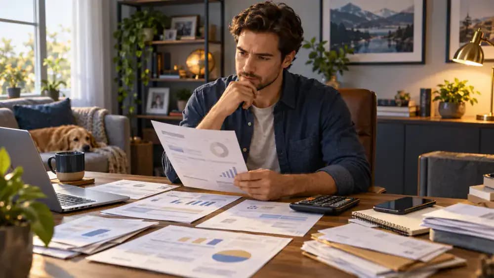 Person considering whether to cancel several subscriptions