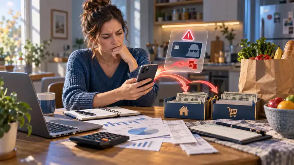 Household budget affected by an unexpected fraudulent charge