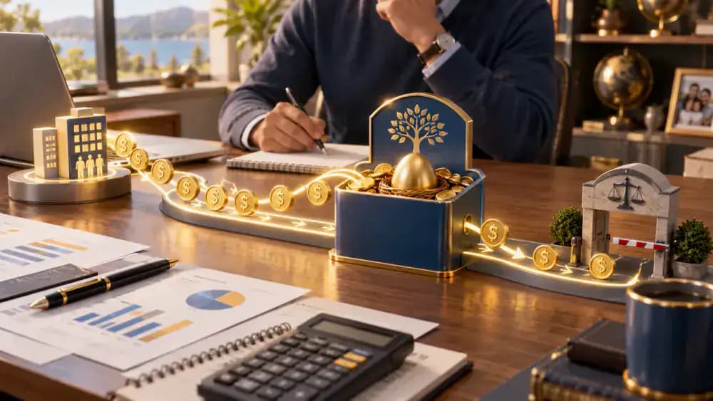 Calculator showing lower taxable income after a retirement contribution