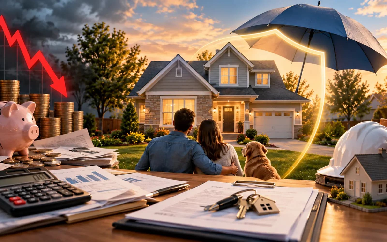 House divided into mortgage risk and property risk concepts