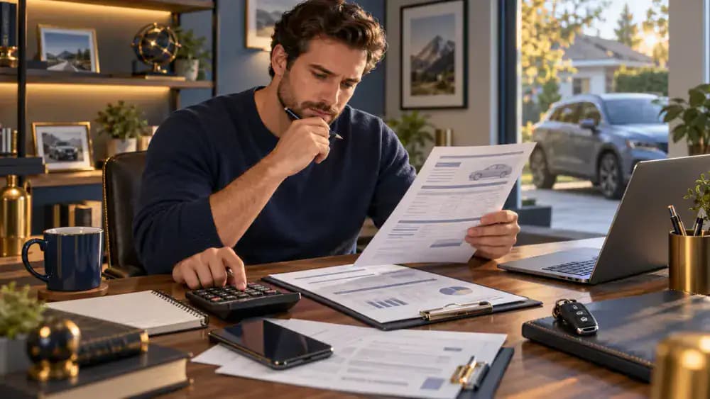 Auto payment divided between interest and principal