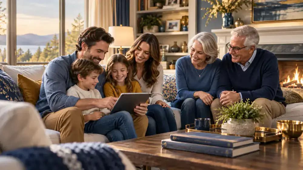 Family gathered together representing people who may depend on life insurance.