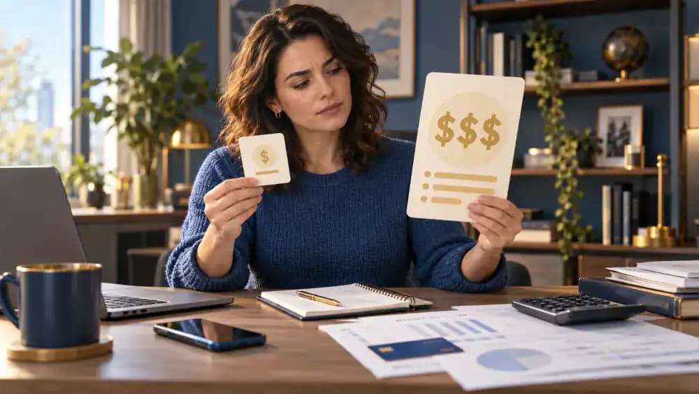 Consumer comparing introductory and regular subscription prices