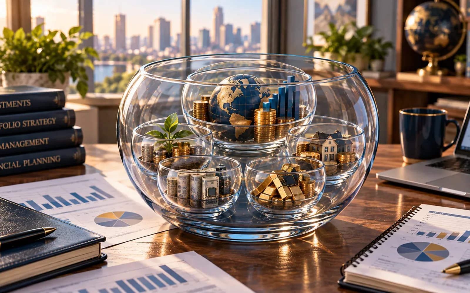 Nested investment funds illustrating acquired fund fees