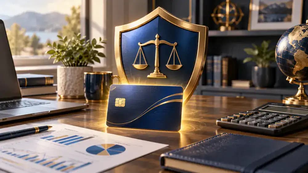 Credit card with a zero-liability protection shield
