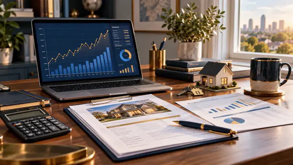 Financial market chart