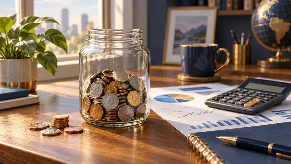 Protected bank vault with a small separate withdrawal fee
