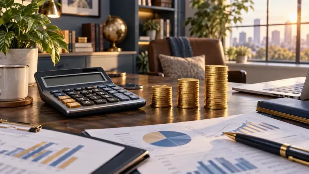 Layer by layer calculation of a fictional progressive tax example