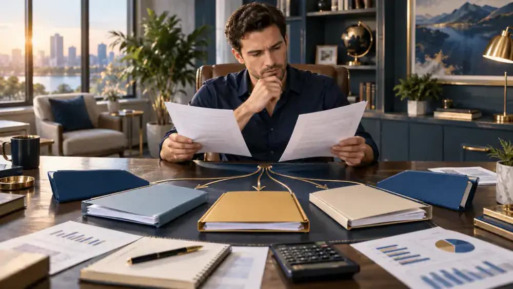 Borrower evaluating two repayment-plan paths