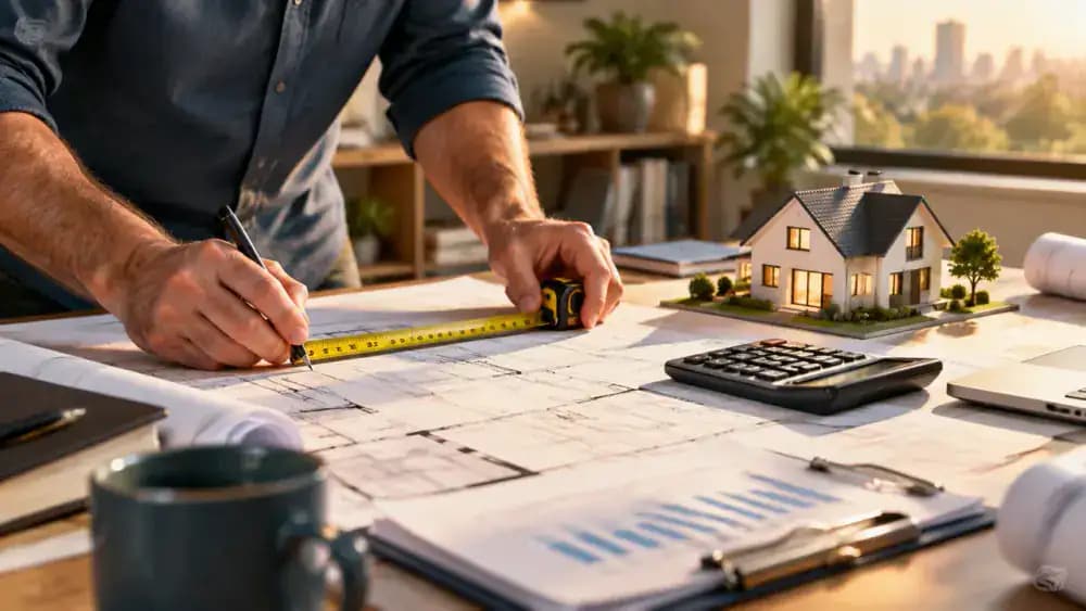 Precision measuring tool representing a fixed mortgage margin