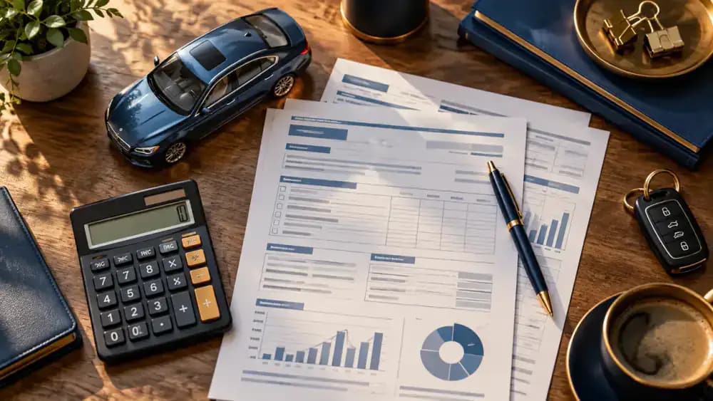Tax reference materials and financial documents associated with vehicle ownership.