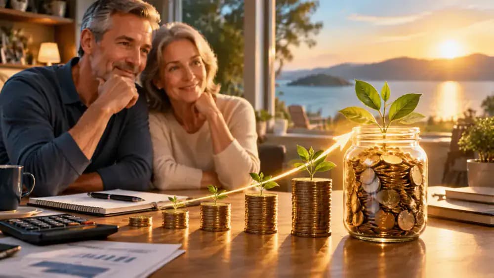 Long-term compounding inside a tax-deferred retirement account