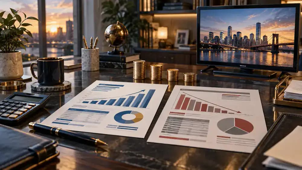 Two retail financing statements arranged side by side for comparison