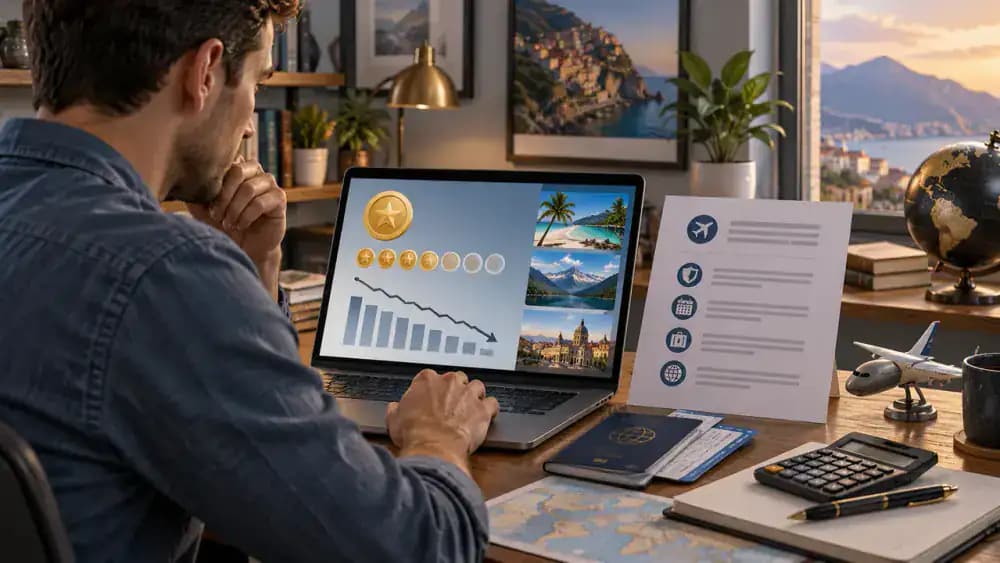Credit card rewards account showing reduced points