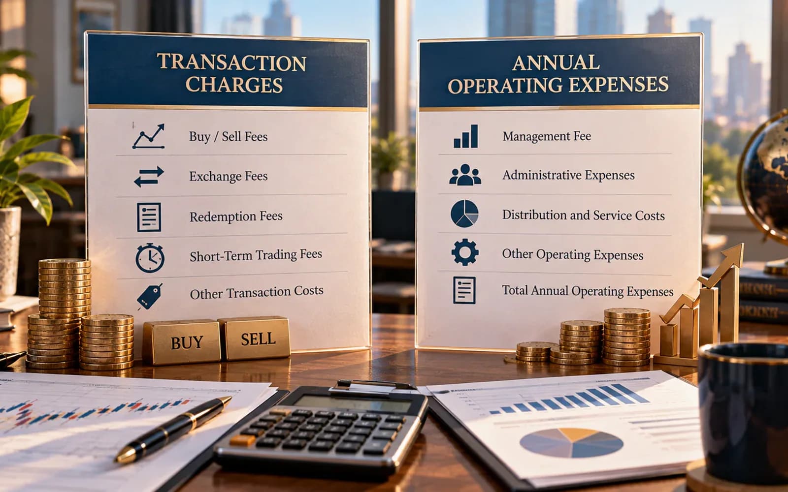 Two columns comparing shareholder fees and annual fund expenses
