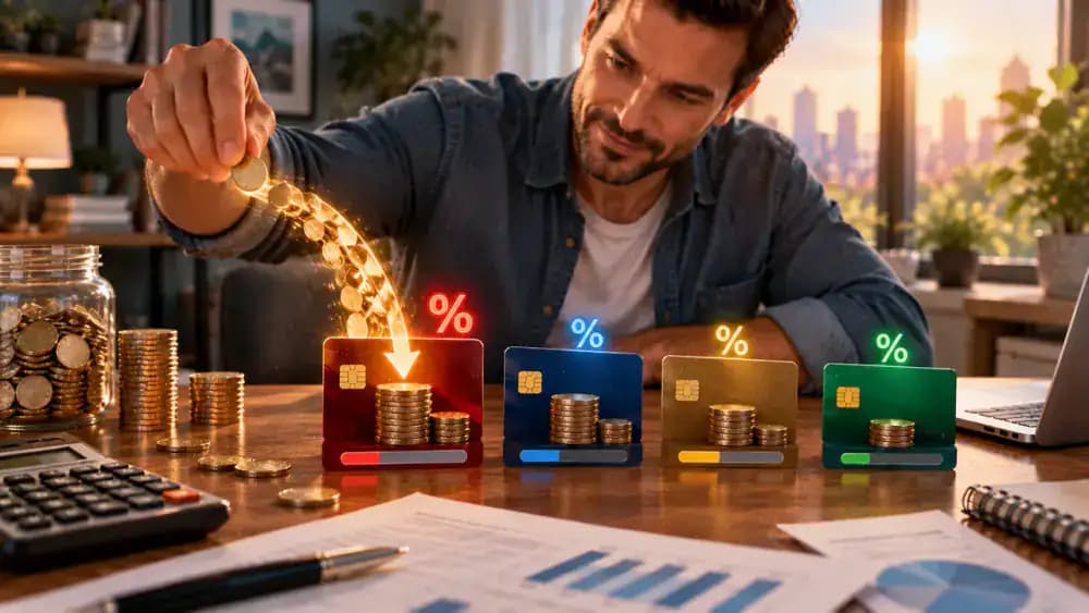Extra payment focused on highest-rate credit card