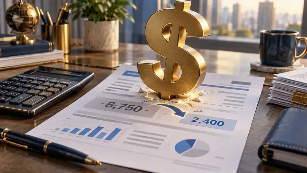 Number being reduced by a tax credit