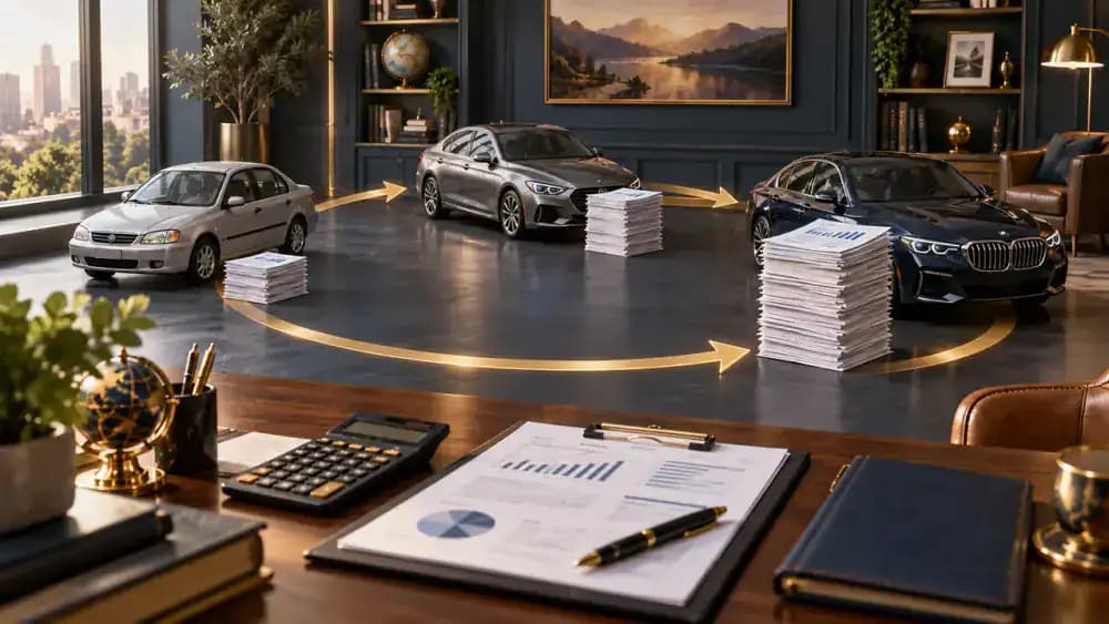 Repeated car trade-ins creating a cycle of growing debt