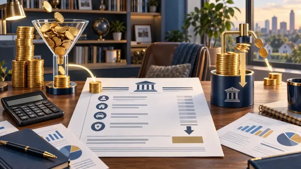 Tax deduction and tax credit illustrated as two different financial mechanisms