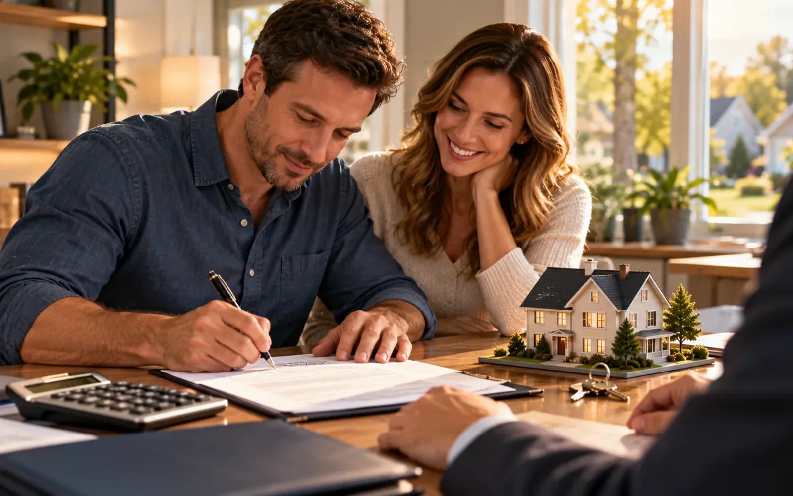 Homeowner submitting mortgage cancellation paperwork