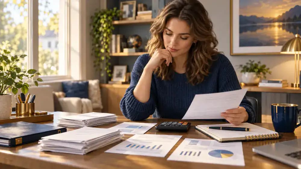 Homebuyer verifying savings and bank account balances