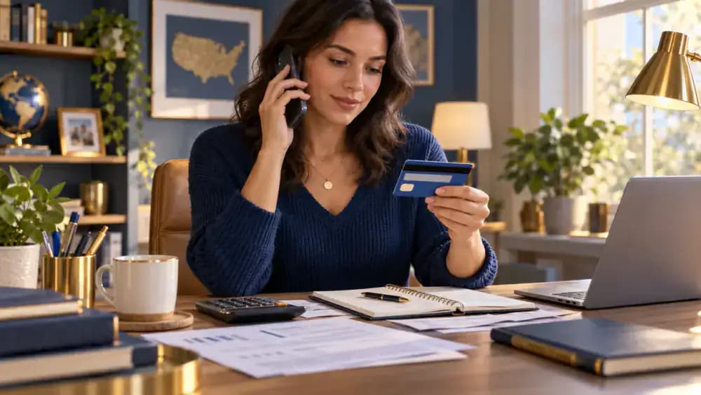 Consumer contacting a bank using the official number on a card