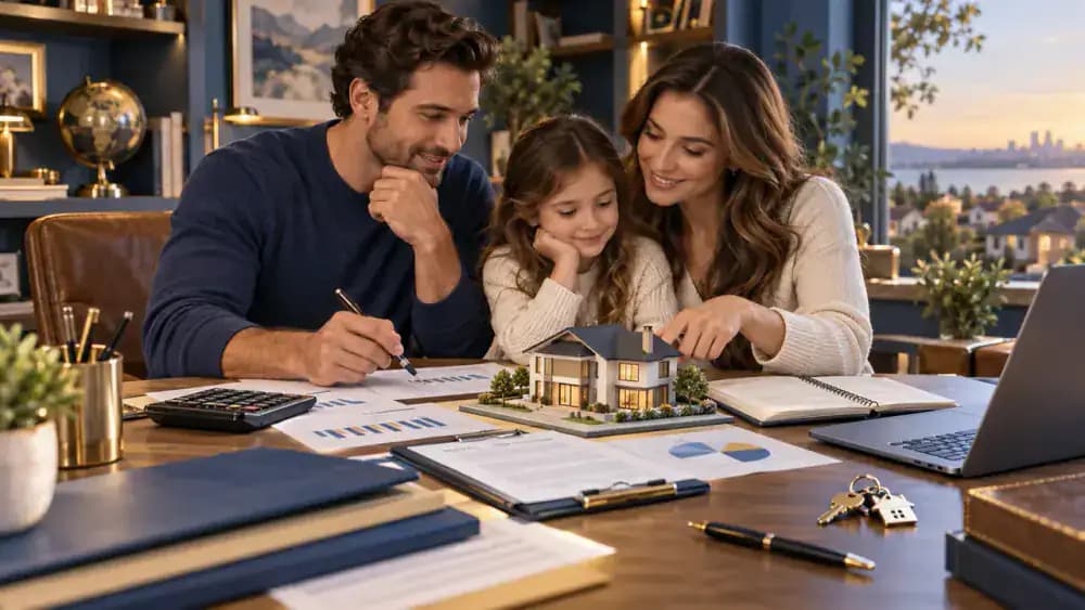 Family planning their future home finances