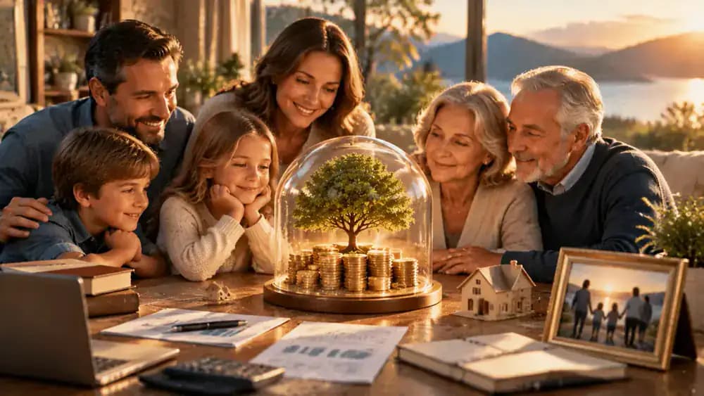 Retirement savings remaining invested across generations