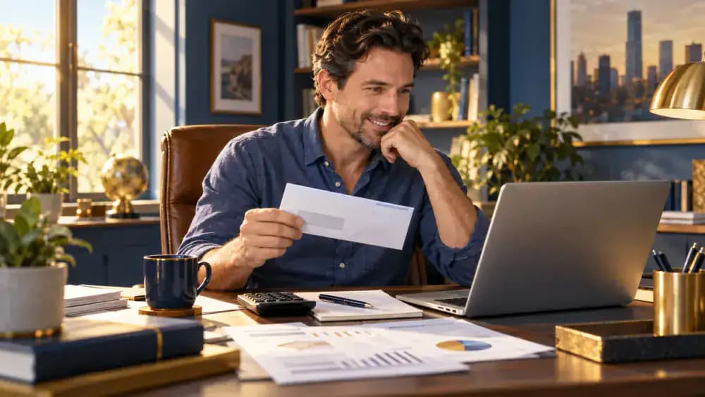 Person reading a tax credit guide