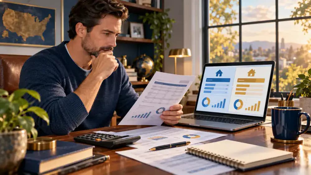 Borrower comparing current loan terms with a refinancing offer