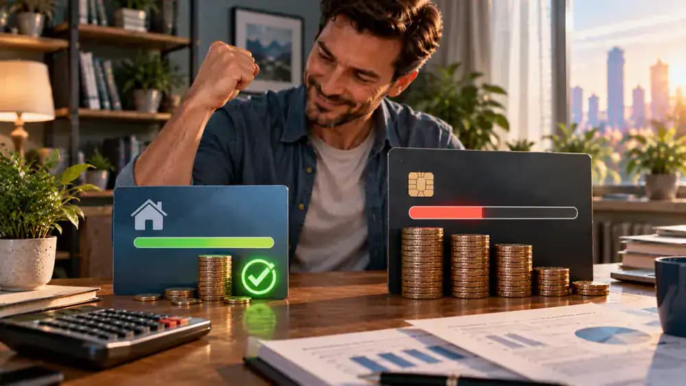 Small personal loan reaching zero before a larger credit card