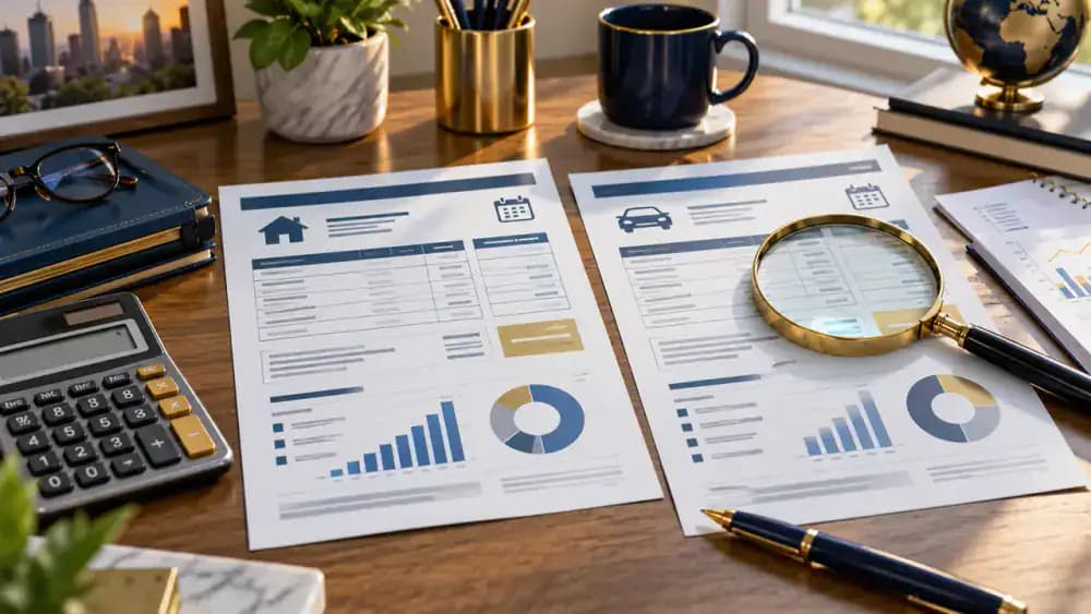 Borrower comparing before and after loan statements