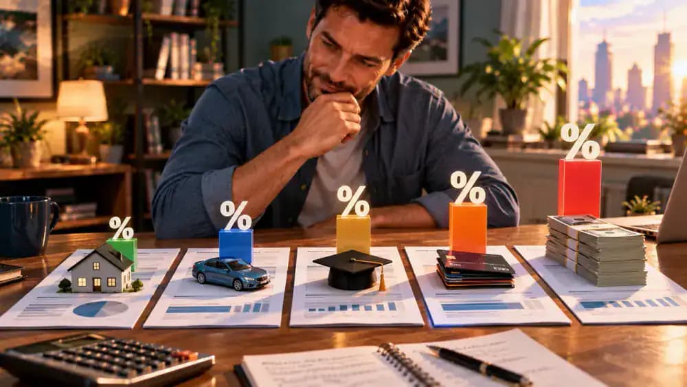 Interest rates compared side by side