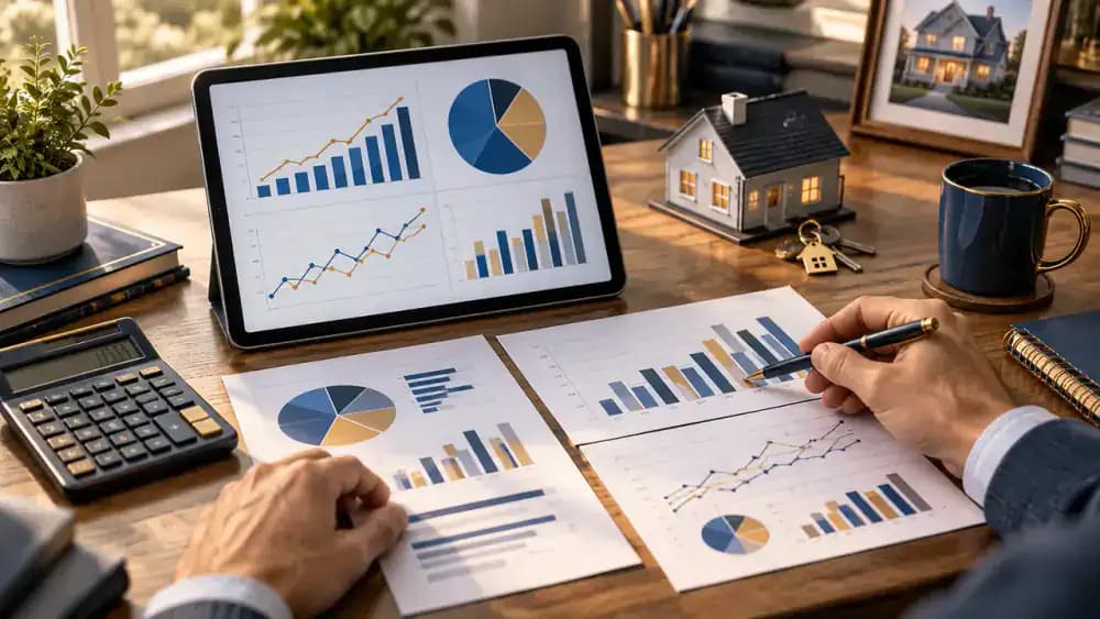 Charts showing different mortgage payment possibilities
