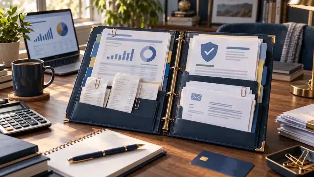 Organized folder of documents for disputing a recurring charge