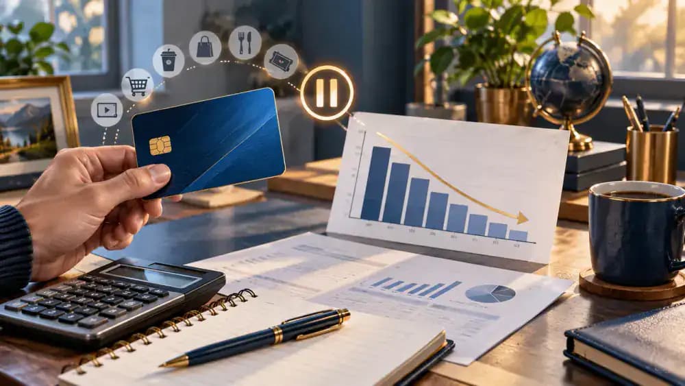 Credit card spending paused while balance declines