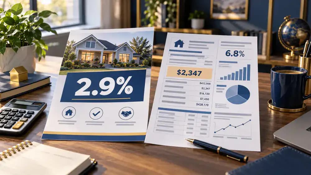 Advertised loan rate compared with an actual personalized offer
