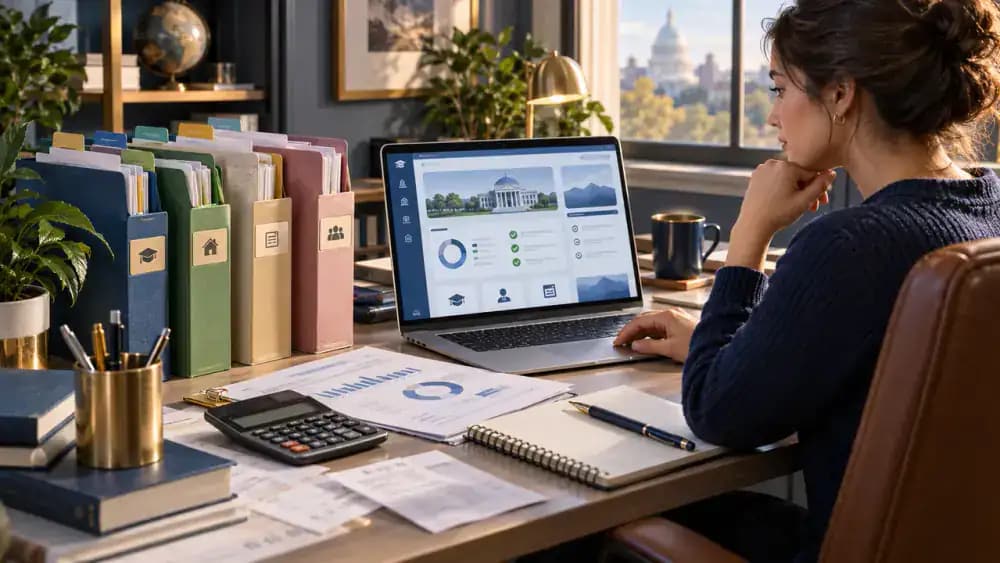 Borrower verifying current loan rules before making a decision