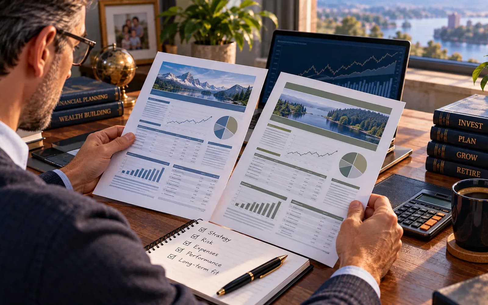 Long-term investor comparing verified fund costs before making a decision