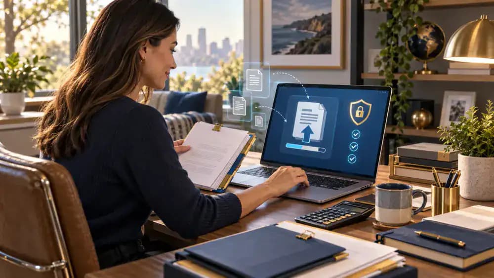 Credit report protected by a security symbol