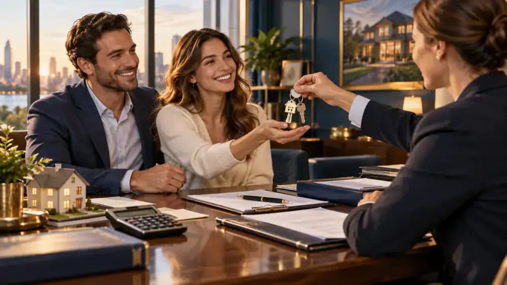 New homeowners organizing finances inside their recently purchased home