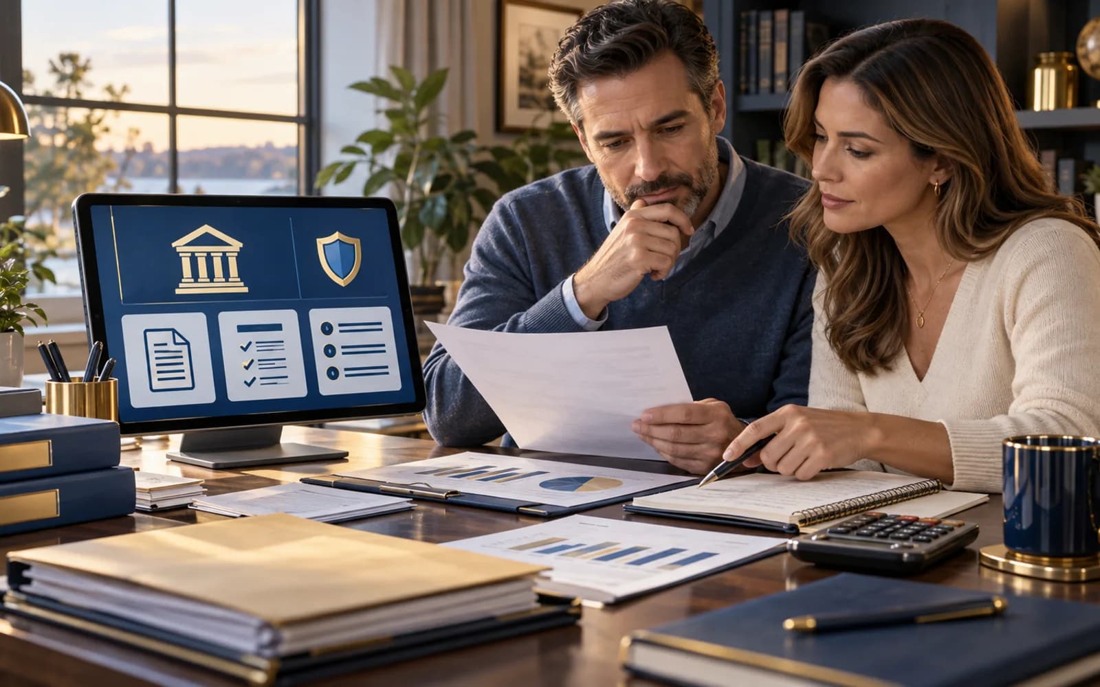 Official FDIC consumer guidance displayed beside bank records