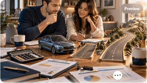 Side-by-side comparison of shorter and longer auto loan terms