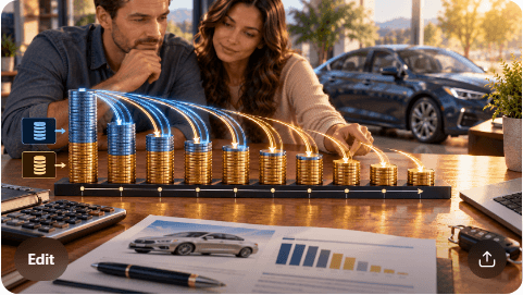 Long auto loan timeline showing slower principal reduction