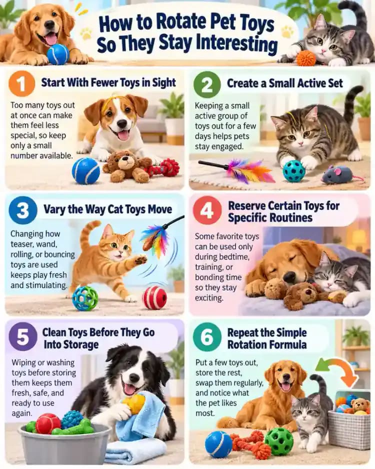 Pet care infographic for How to Rotate Pet Toys So They Stay Interesting