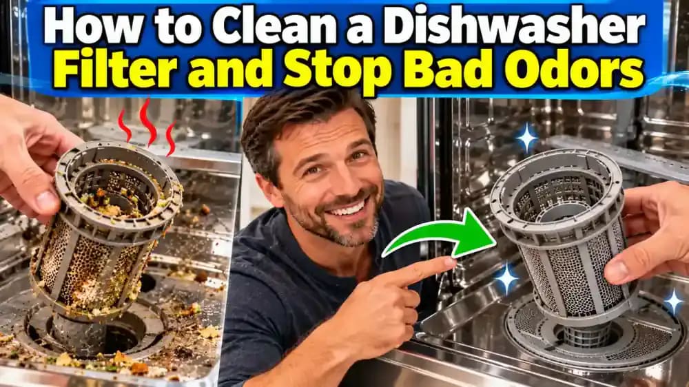 How to Clean a Dishwasher Filter and Stop Bad Odors - problem and solution