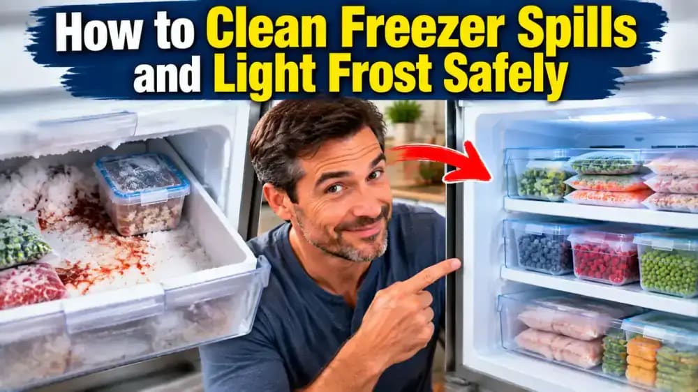 How to Clean Freezer Spills and Light Frost Safely - problem and solution